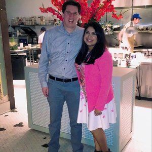 Cream and Pink Floral MIDI Dress